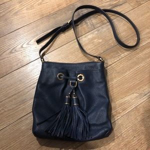 Michael Kors Navy Crossbody with tassel detail